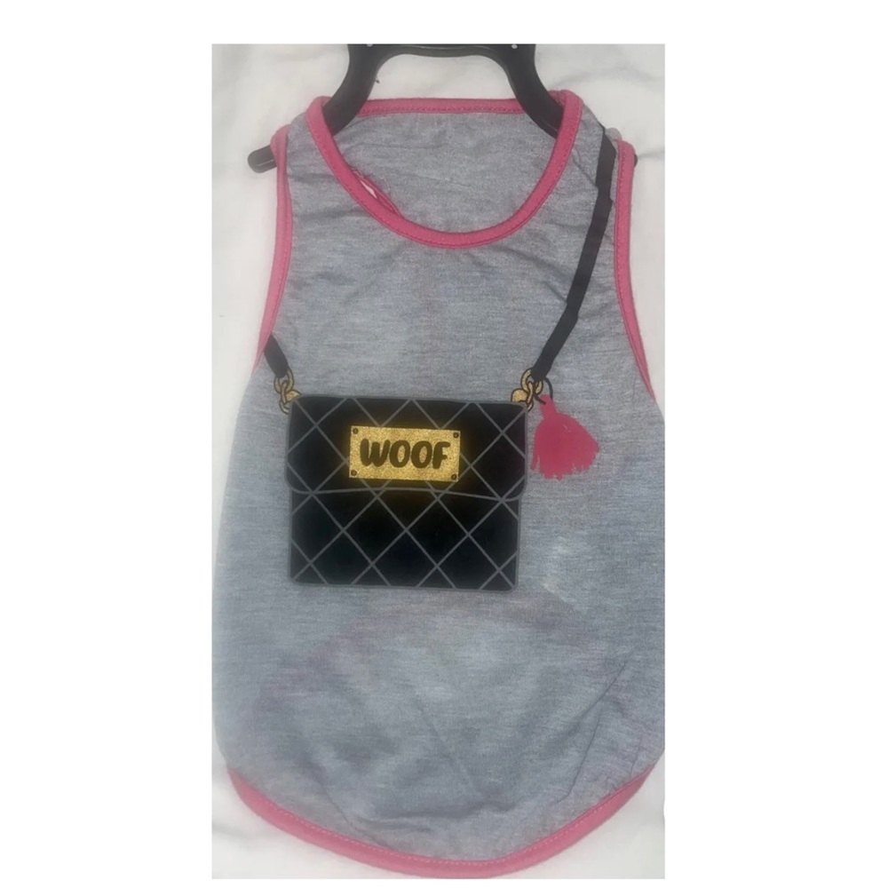 Pet Apparel Dog Shirt With Crossbody Purse Graphic.. Size Small New with Tag
